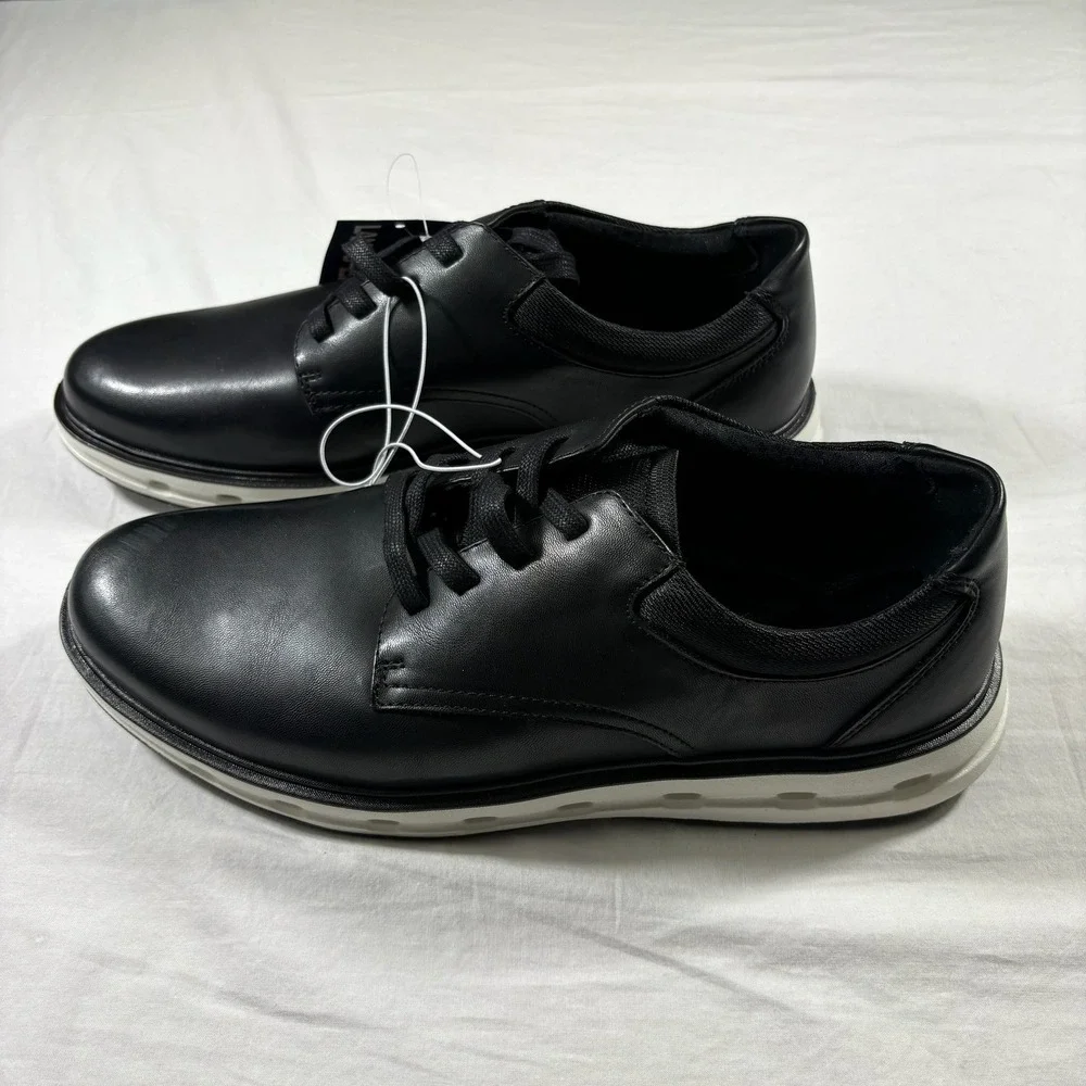 Lands' End Sport Oxford Mens 10.5‎ Black NEW